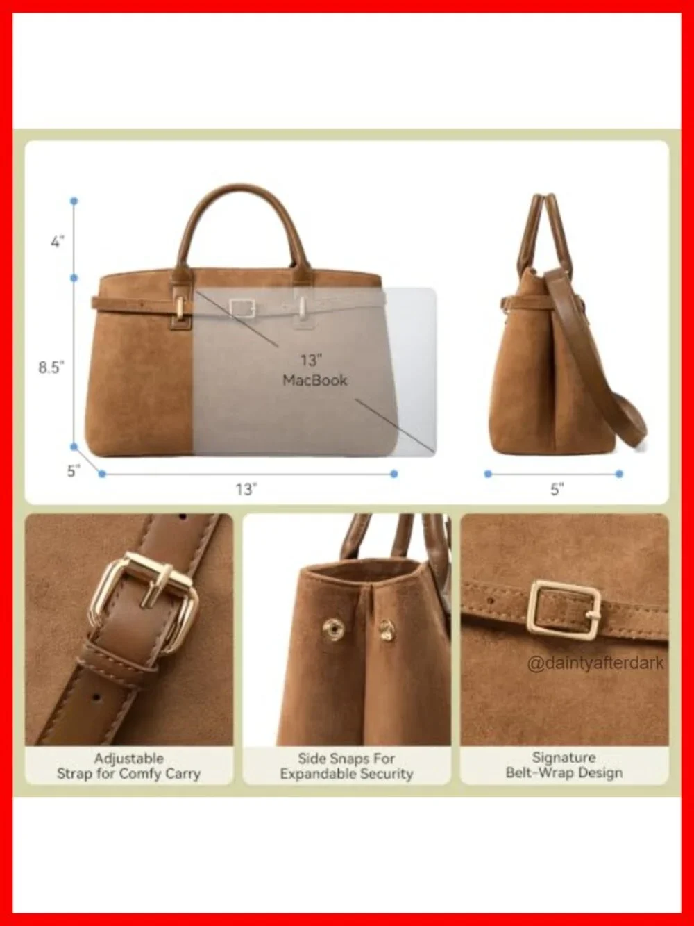 N/A structured satchel